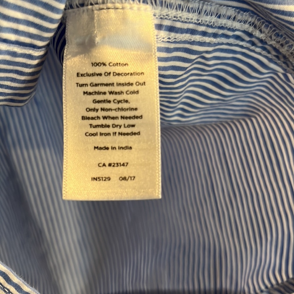 Talbots Embroidered Button Down - image 7